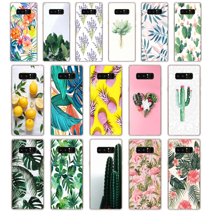 Custodia Per Telefono In Tpu In Silicone Morbido Con Foglie Di Banana Da 60 Piante Per Samsung Galaxy Note 4 5 8 10 Custodia Grand Prime S4 S5