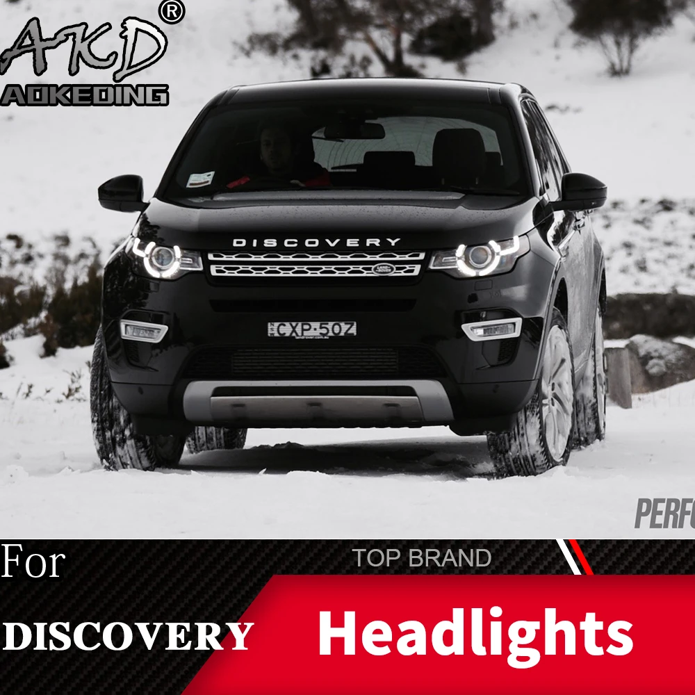 Налобный фонарь для Discovery, Freelander- фары Противотуманные фары Габаритные огни DRL H7 светодиодный Bi ксеноновые лампы для вагонетки с противовесом