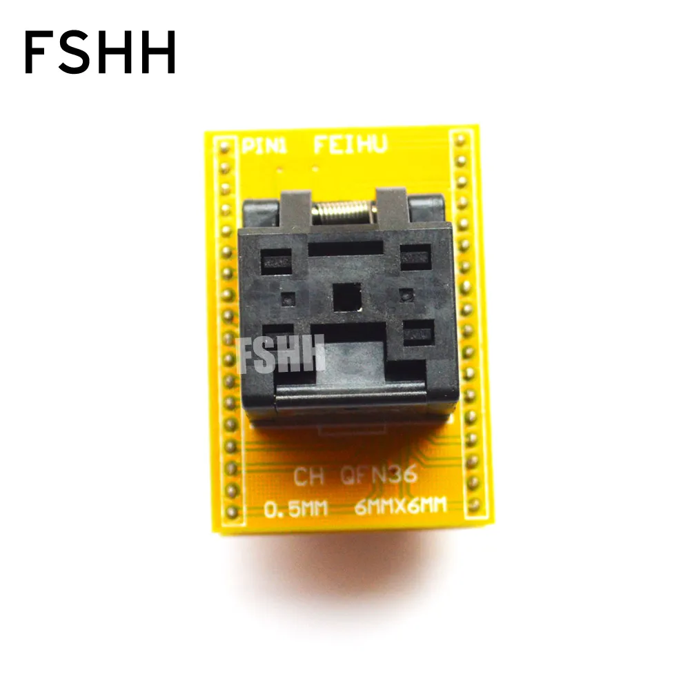 Clamshell qfn36-dip36 α׷  0.5mm 6mm x 6mm QFN36 DFN36 MLF36 WSON36 IC , Ŭ qfn36-dip36