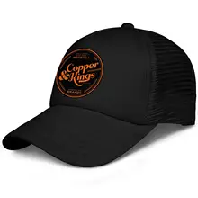 Мужские Медь-&-образных уплотнительных кольца-Кепки Повседневное Регулируемая сетка Strapback хлопок Бейсбол шляпа