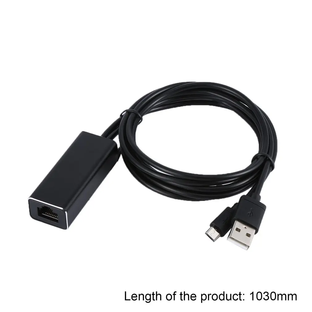 Fire tv Stick HD 480 Мбит/с Micro USB2.0 к RJ45 Ethernet адаптер 10/100 Мбит/с для нового Fire tv/Google Home Mini/Chromecast Ultra