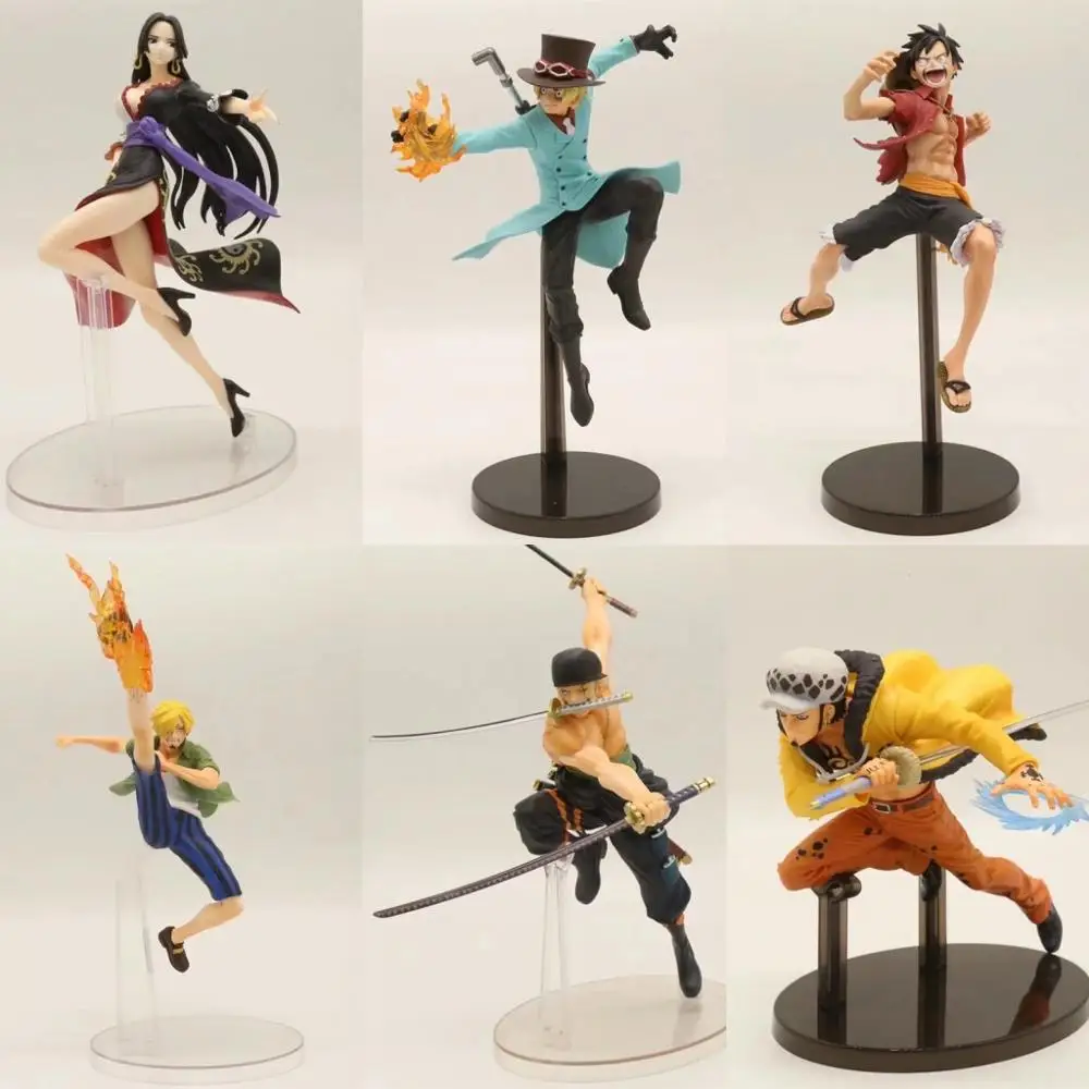 Цельная обезьянка D Luffy Roronoa Zoro Trafalgar Law Sabo Sanji Boa Hancock ПВХ фигурка Коллекционная