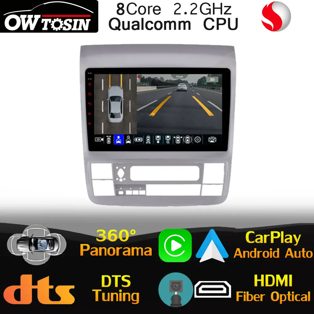 Процессор Qualcomm Android автомобильный мультимедийный плеер для Toyota Alphard 1 AH10 2002-2008 360