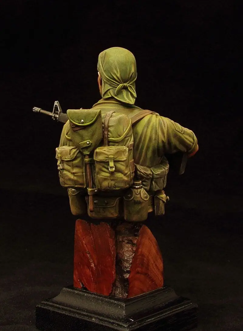 1/10 Resin Model Building Kit Bust U.S Soldier( not contain base