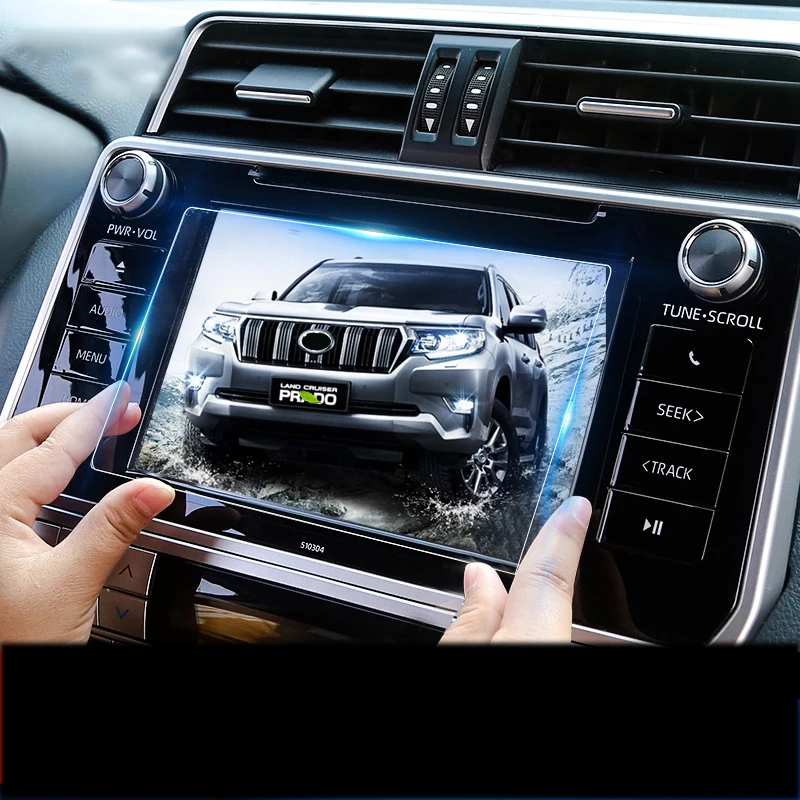 lsrtw2017 car navigation gps screen film for toyota land cruiser prado 2010 2012 2013 2015 2018 2020 150 accessories 2017 LCD | Автомобили