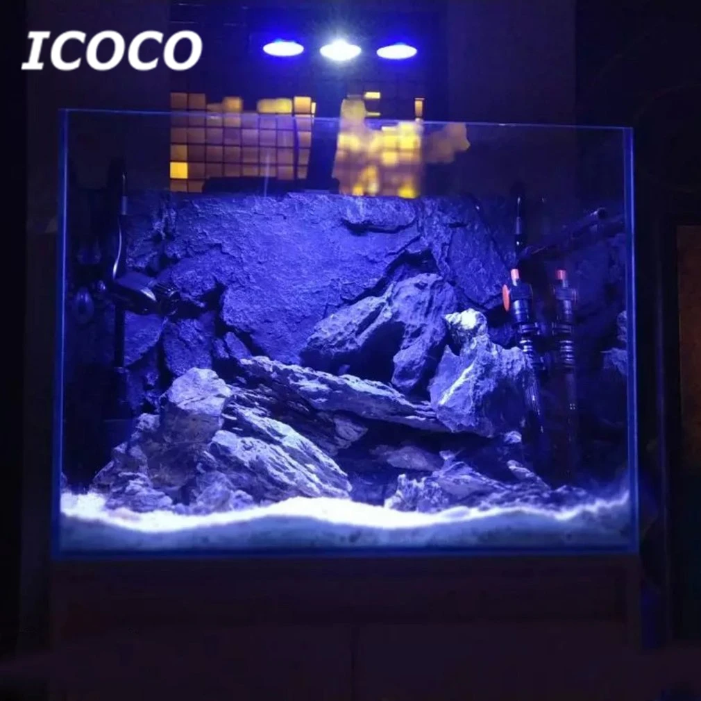 ICOCO светодиодный аквариум 30 Вт Крытый аквариумный светодиодный фонарь освещение соленой воды с сенсорным управлением для кораллового рифа аквариума