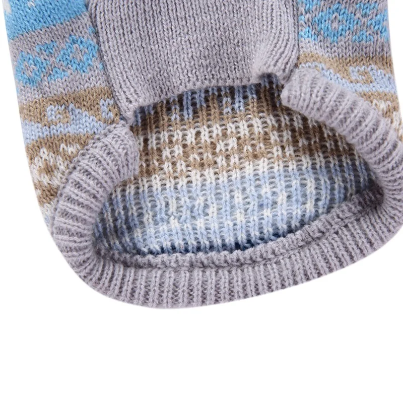 Одежда для маленьких собак, накидка для собаки, зимние мягкие вязаные свитеры для домашних животных, одежда для чихуахуа, классический полосатый узор