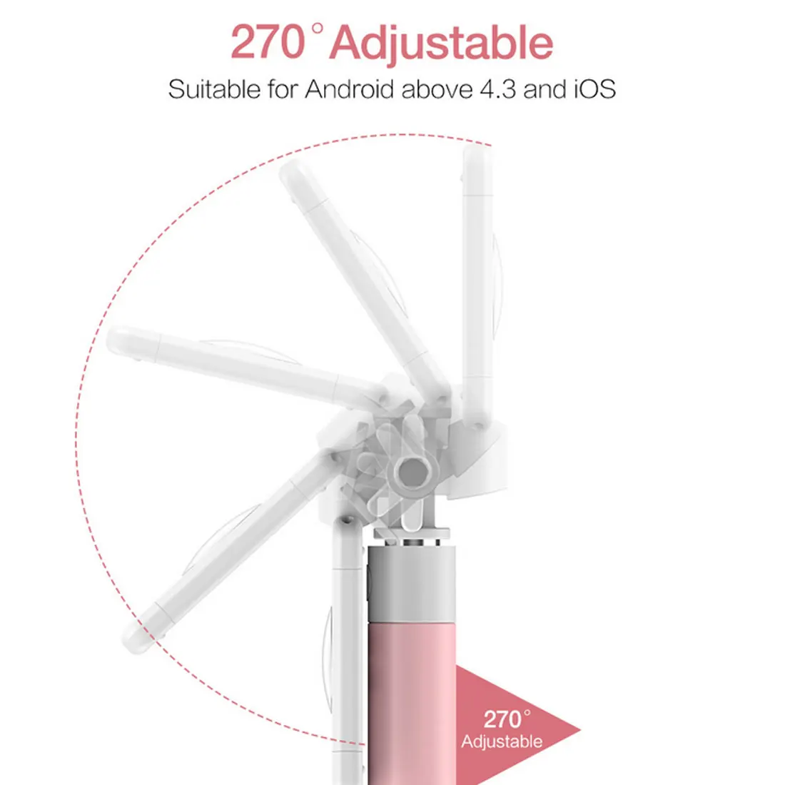 Универсальная селфи-палка, складной мини-штатив, зеркальные Проводные селфи-палки для iPhone, samsung, huawei, Xiaomi, телефона