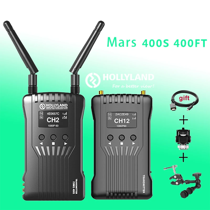 Видеосендер Hollyland Mars 400S SDI/HDMI 140 метров 400s Беспроводная система передачи видео HD