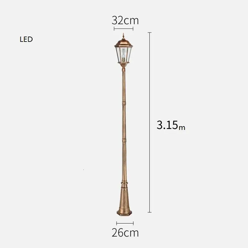 Lampione Giardino Lampioni Da Esterno Iluminador Jardin светильник Exterieur Плаза лампа Uliczna светодиодный уличный дорожный светильник