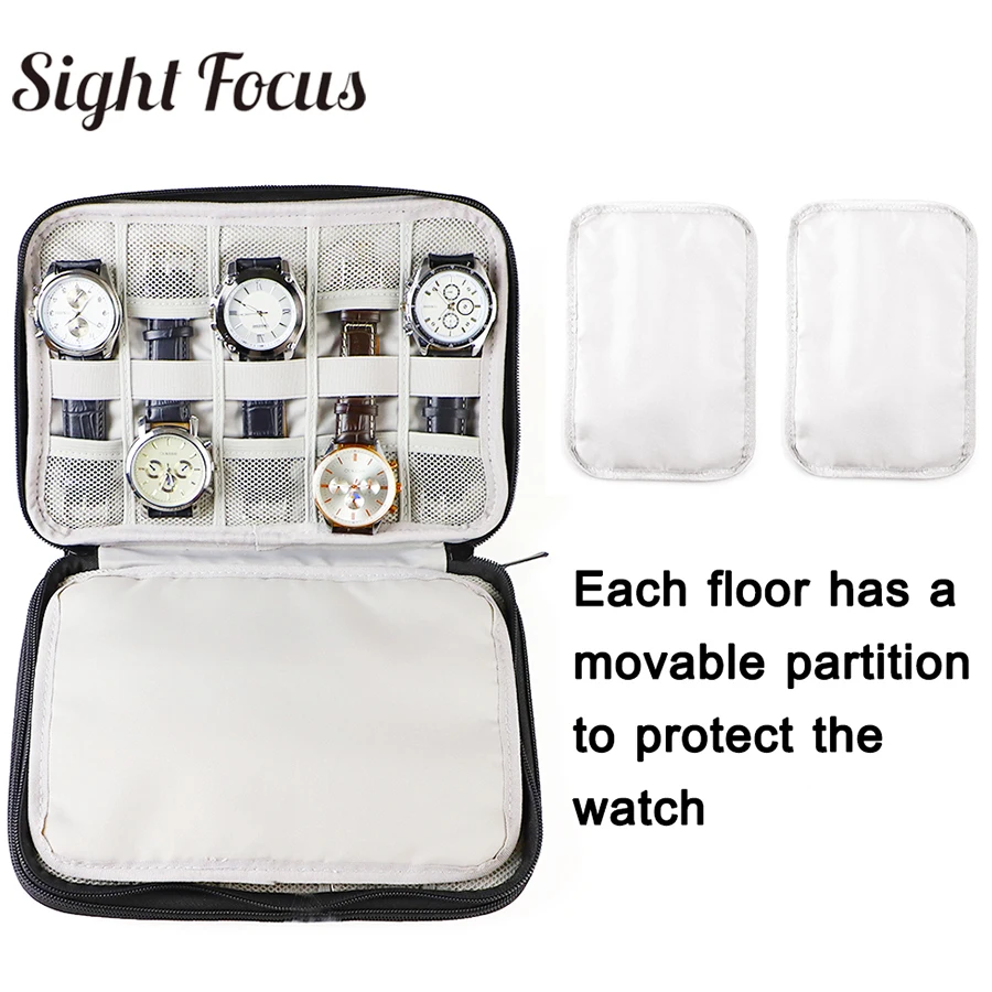 18 Slots Travel Jewelry Box Watches Bag for Apple Watch Band Strap Holder