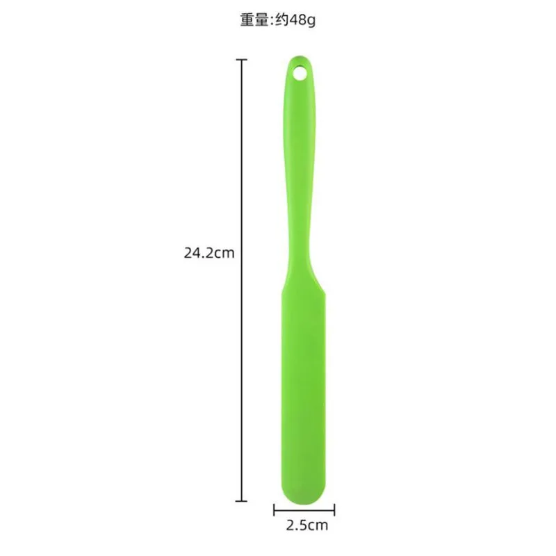 Silicone Spatula Heat Resistant Flexible Non-Stick Slim Spatula 9.6in/24.5cm