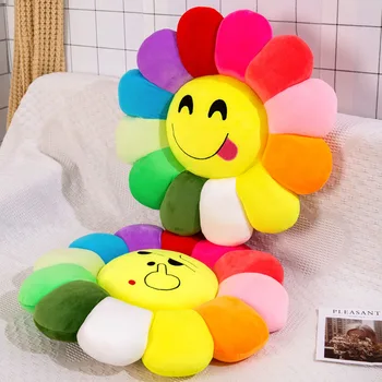

High Quality Cartoon plush cushion car sofa sunflower chair cushion cushion plush toy expression pillow