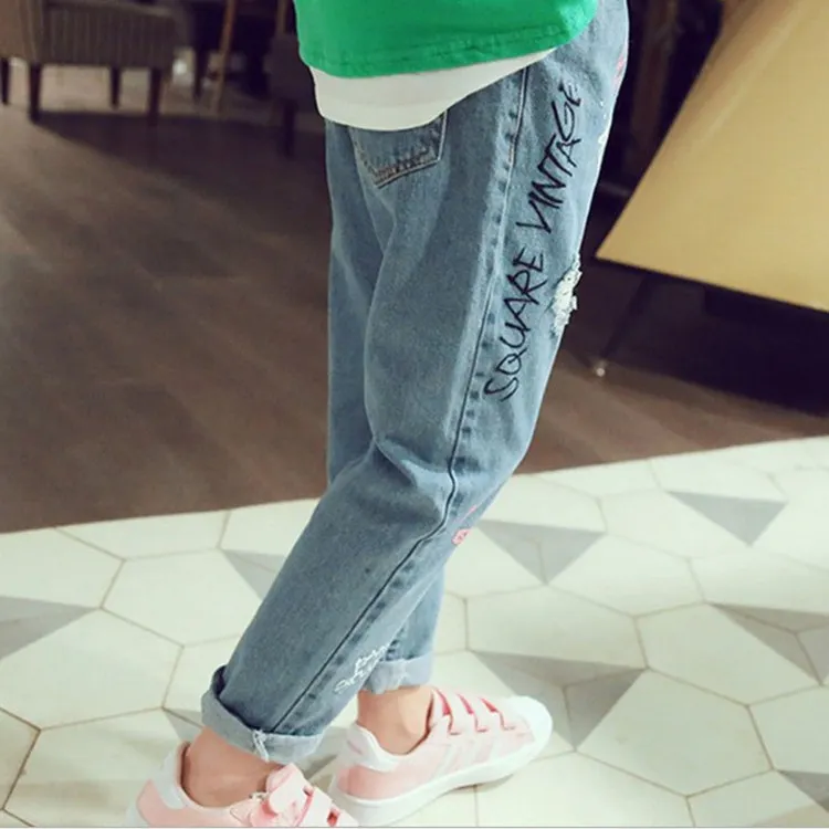 Boys'clothes/новая одежда для мальчиков и девочек с индивидуальным принтом; модные джинсы для мальчиков в возрасте от 1 года