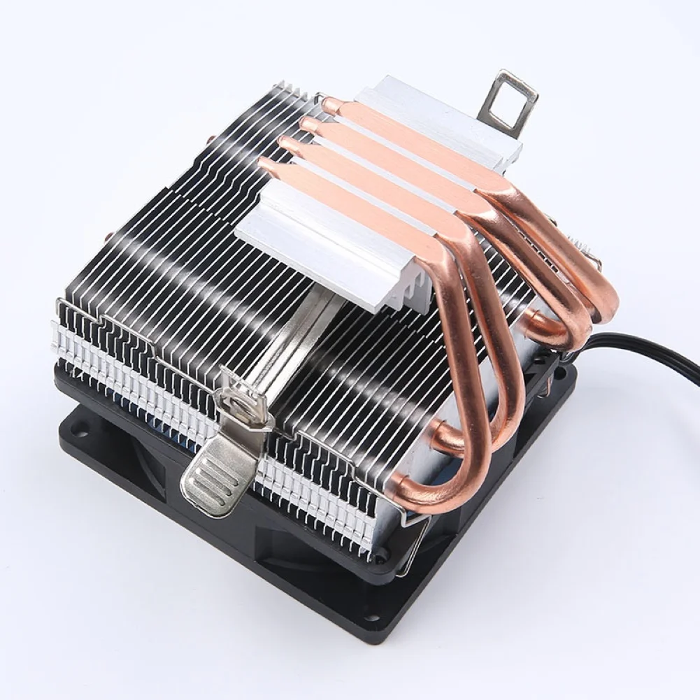 Aluminum 12V Quiet Cooled Fan Computer CPU Cooler Copper Heatsink Cooling Fan Radiator For LGA 1366 Blue
