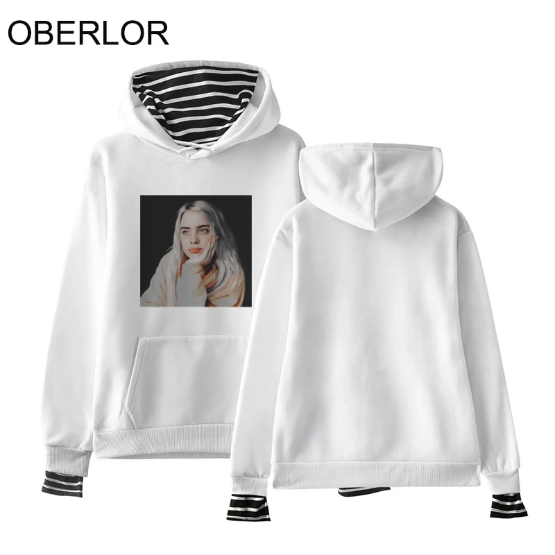 Billie Eilish портрет Harajuku толстовки для женщин Ullzang Хип Хоп мода гранж Kpop кофты 90s Эстетическая толстовка женская