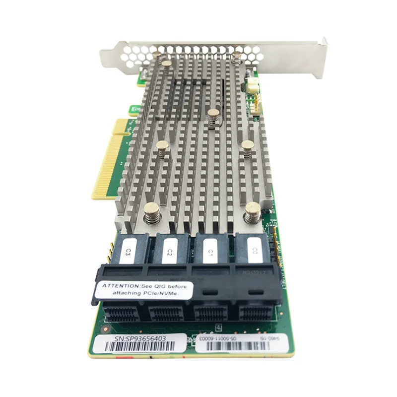 LSI Broadcom MegaRAID 9460 16I три режима SAS/SATA/NVMe 05 50011 00 12 Гбит 16 порт Четыре x4 внутренний SFF8643 PCI