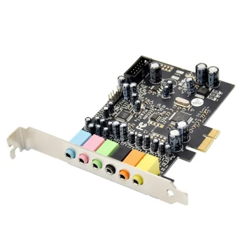 

PCIe 7.1CH Sound Card Stereo Surround Sound PCI-E Built-In 7.1-Channel o System CM8828