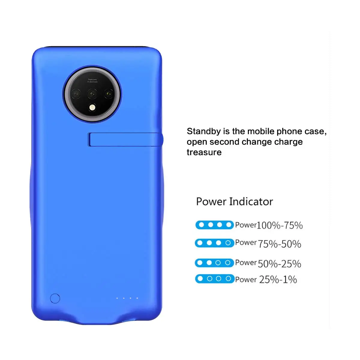Для Oneplus 7T чехол для аккумулятора 6500 мАч Расширенный резервный внешний аккумулятор чехол для зарядки для One Plus 7T чехол для OnePlus 7T чехол для зарядного устройства