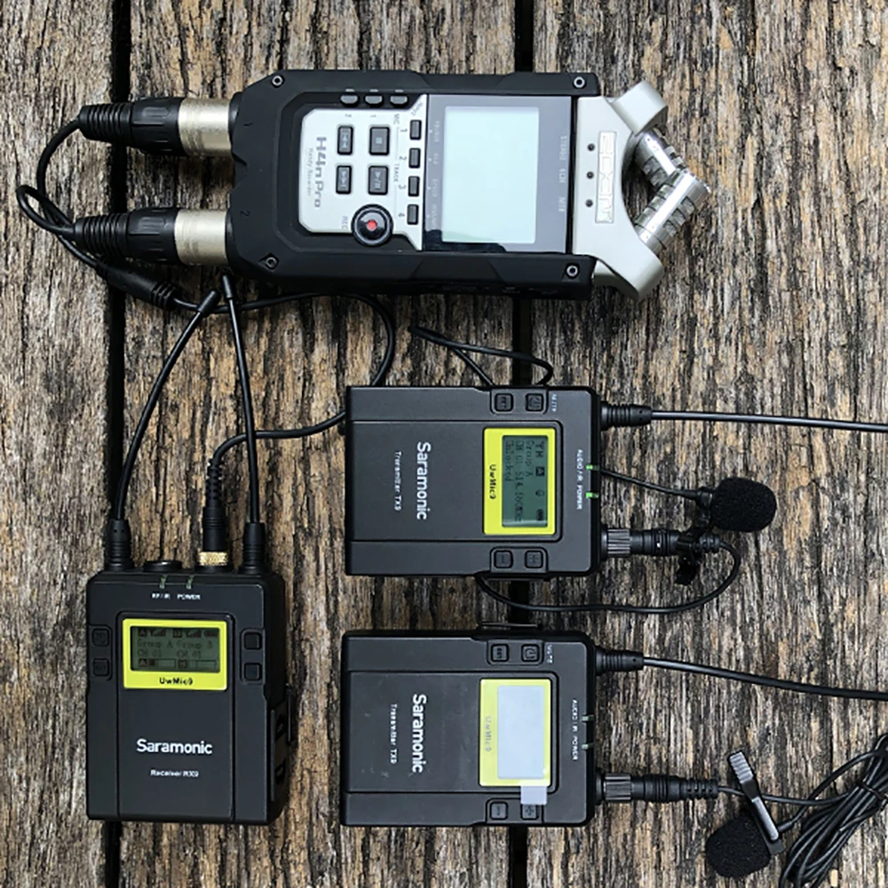Saramonic UwMic9 беспроводной микрофон UHF Беспроводной Lavalier видео для DSLR Canon Nikon Sony камера