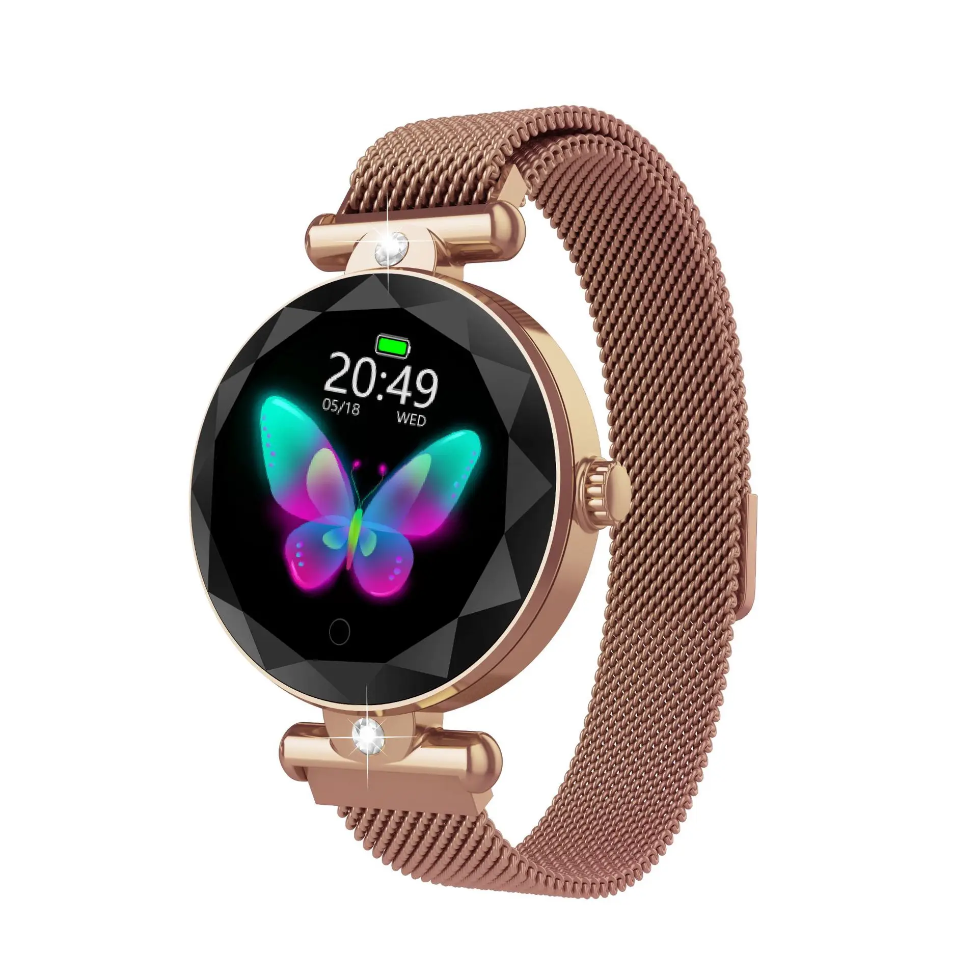 Bluetooth Смарт часы для женщин сердечного ритма кровяное давление мониторинг сна smartwatch шагомер водонепроницаемый браслет для Android iOS