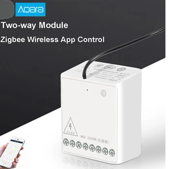 

Original Aqara Two-way Control Module Zigbee Wireless Relay Controller 2 channels Work For Mijia APP and Home Kit