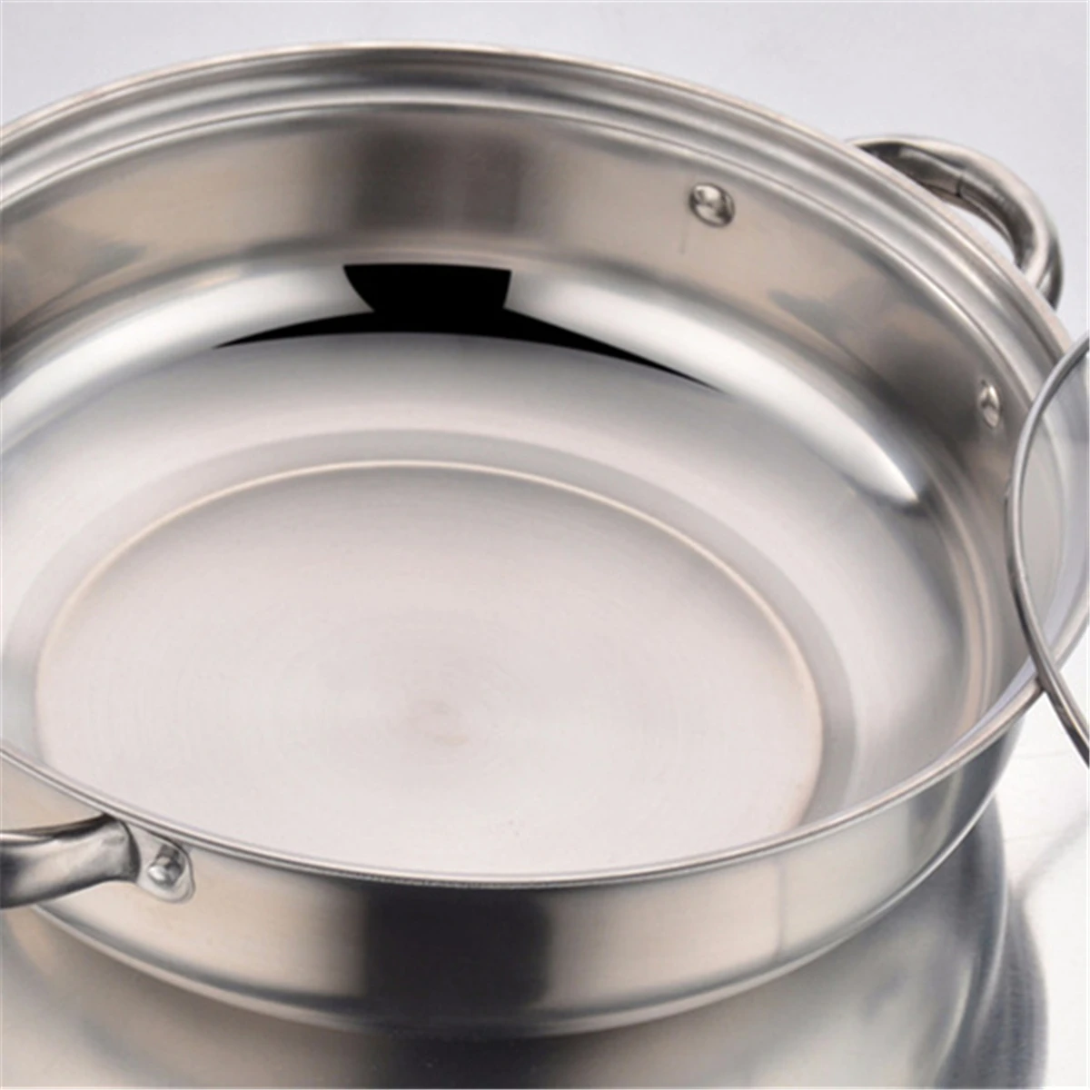 Simlug Steamer Pot,2-Layer Steamer Pot 2-Layer Stainless Steel Steamer, Cookware Cooker Double Boiler Soup Steaming Pot 27cm/11i