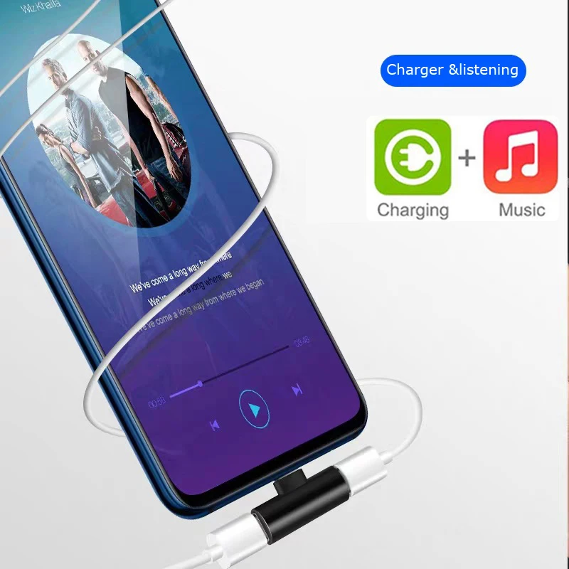 Olhveitra 2 в 1 двойной тип C наушники Jack адаптер для samsung Xiaomi huawei Oneplus ключ сплиттер