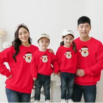 

Family Matching Ugly Christmas Reindeer Sweater Pullover Winter Warm Hoodies for Couple Kids Sweatshirt New Year Xmas Gift