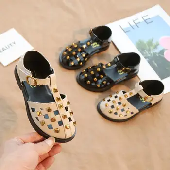 

2020 Children Casual Shoes Leather Rivets Korean Fashion Sandals Sale Sneakers Fashion Brand Sports Shoes Kids Leather Shoes