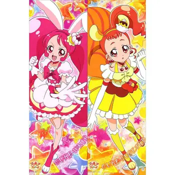 

2Way Anime Dakimakura Pretty Cure Ichika Usami & Himari Arisugawa 160x50cm Japanese Girl Body Hugging Pillow Case Cover Waifu