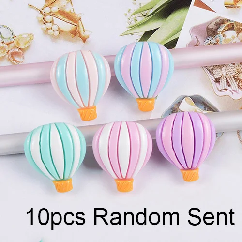Random Sent 10pcs Счастливый обезьяна 1/5/10 шт Slime Добавки Новая смола воздушный шар талисманы DIY Kit украшения наполнитель для облако ясно Хрустящие Slime глина - Цвет: Random Sent 10pcs