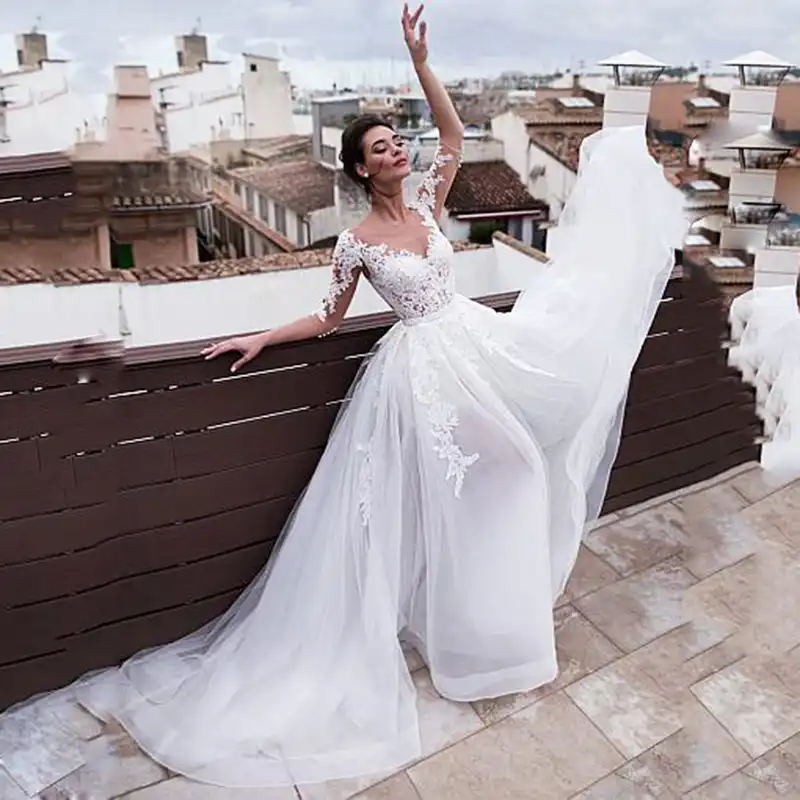 vestido de noiva de organza