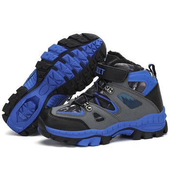 

Winter Shoes Kids Snow Boots Boys Boots Leather Ankle Boots Children Ankle Booties Outdoor Sneakers Flat Bota Motociclista