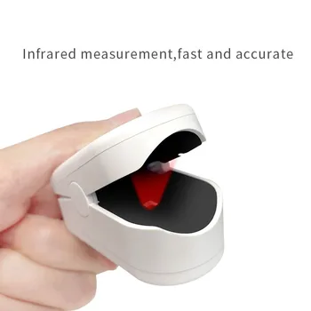

Finger Pulse Oximeter Heart Rate Blood Oxygen Saturation Monitor Detector Fingertip Oximeter (without Battery)