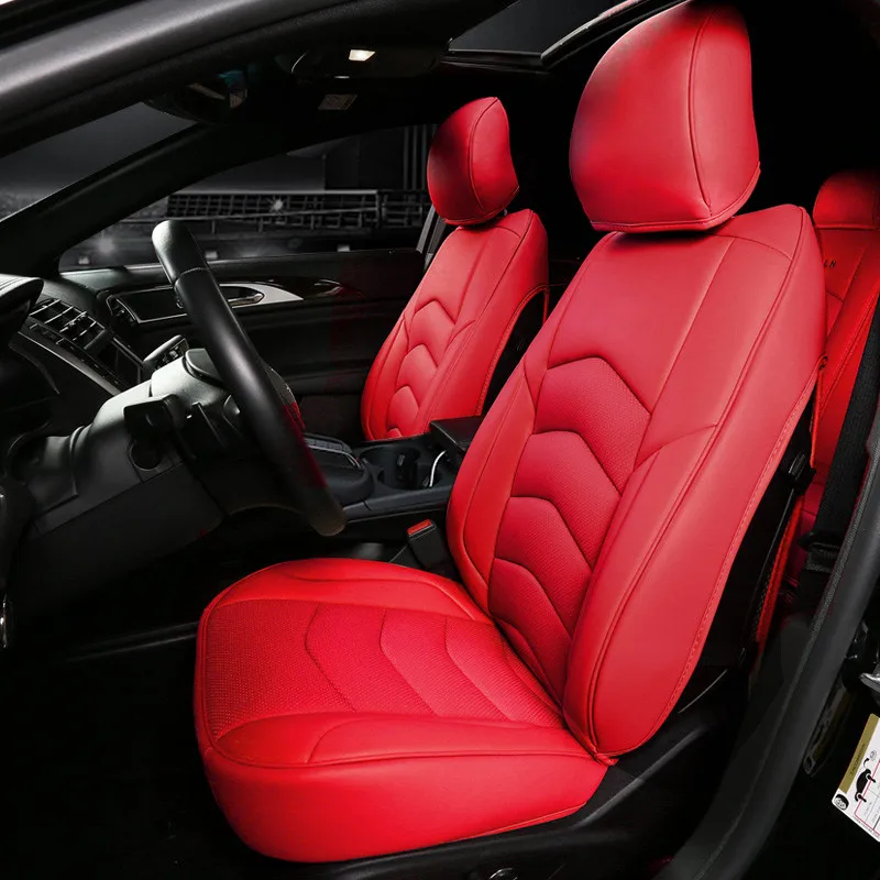 Чехол для сиденья автомобиля из искусственной кожи, полный комплект для Porsche Panamera Macan Cayenne 2011 2012 2013 стиль
