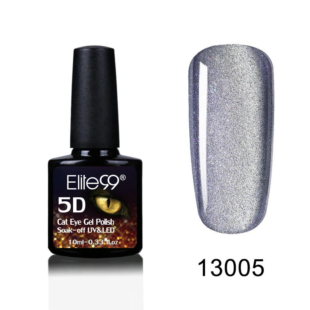  Elite99 10ml 5D Cat Eyes UV Gel Polish Soak Off Magnetic Nail Varnish Semi Permanent Led UV Gel For