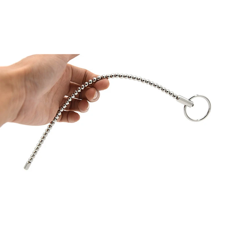Penis Sex Toys Electric Shock Male Penis Metal Urethra Plug Dilator Beads Cock Ring