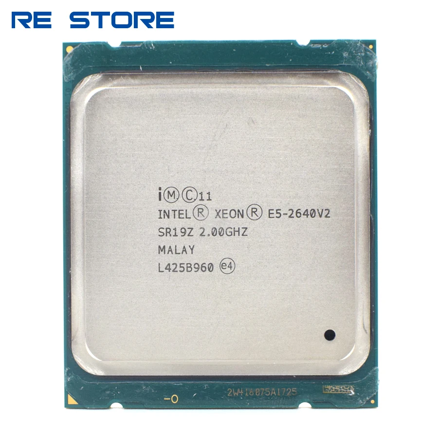 Процессор Intel Xeon E5 2640 V2 LGA 2011 2 0 ГГц Восьмиядерный 20 МБ 2640V2 поддержка материнской