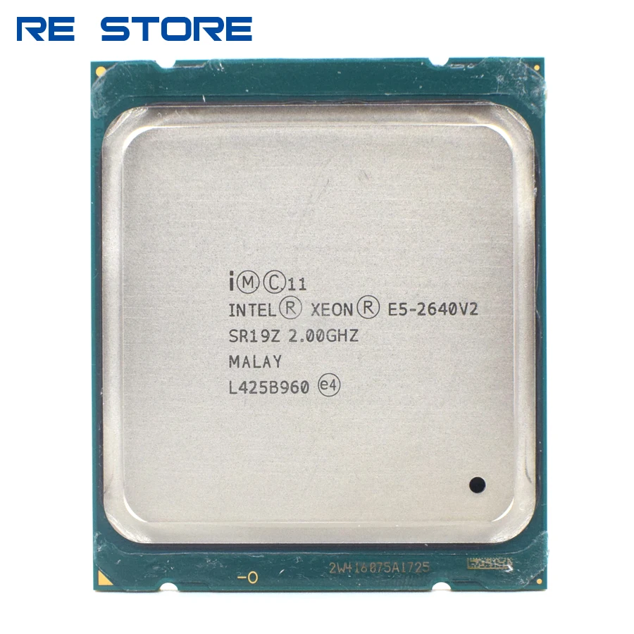 used Intel Xeon E5 2640 V2 2.0GHz Eight Core Sixteen Thread CPU Processor 20M 95W E5 2640v2 LGA 2011|CPUs| - AliExpress