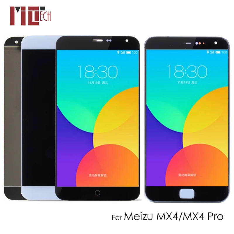 Goedkoop Originele LCD Display Voor MEIZU MX4 LCD Touch Screen Digitizer Vergadering Voor MEIZU MX4 Pro Display Vervangende Onderdelen Zwart Wit