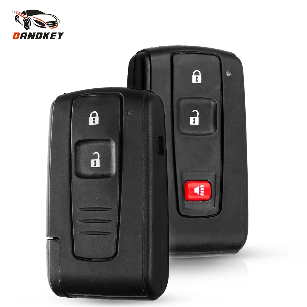 Dandkey 10pcs Key Shell Case Fob For Toyota 2004 2005 2006 2007 2008 2009 Corolla Verso Camry 2/3 Buttons Replacement Smart | Автомобили и