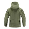 Tactical fleece jacket  Uniform Soft Shell Casual Hooded Jacket Men Thermal Army Clothing 2