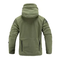 Tactical fleece jacket  Uniform Soft Shell Casual Hooded Jacket Men Thermal Army Clothing 2