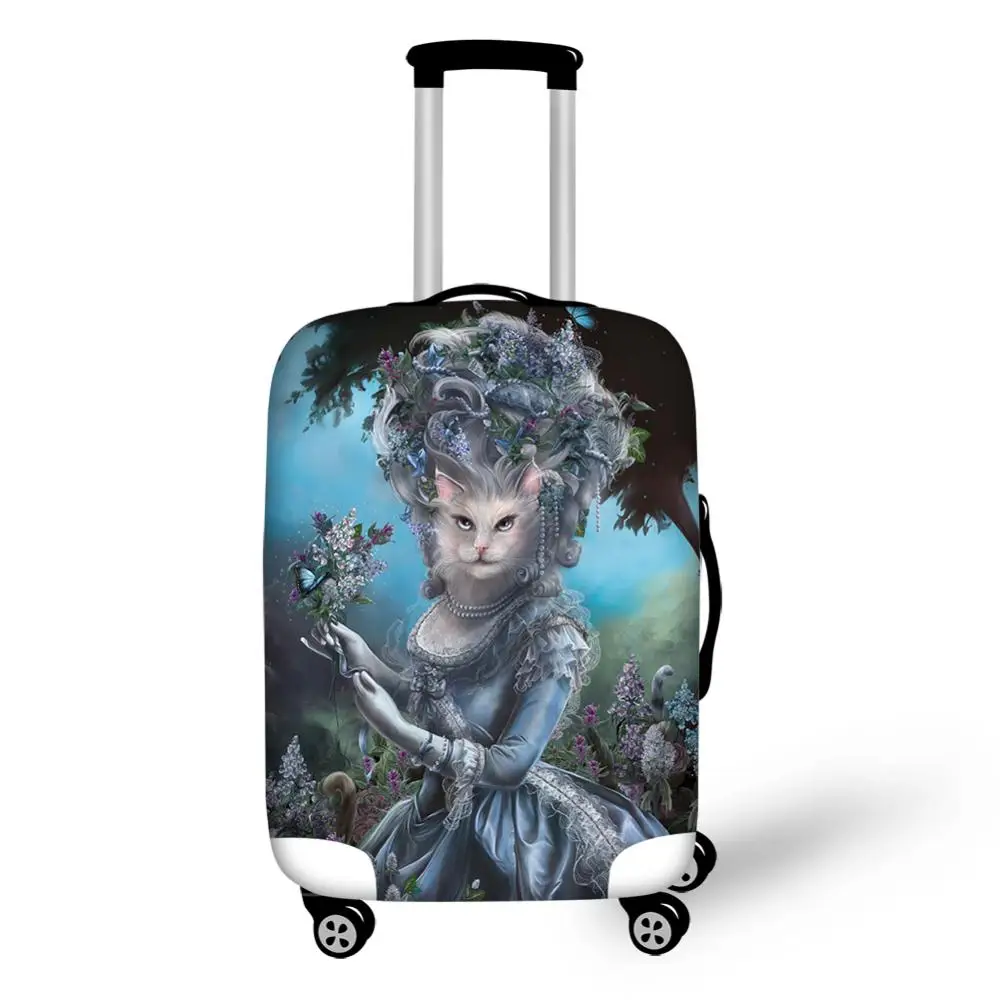 

Elastic Luggage Cover Gothic Cat Lady Dustproof Protective Cover For Travel Suitcase Dust Covers 18-32 inch Trolley Case