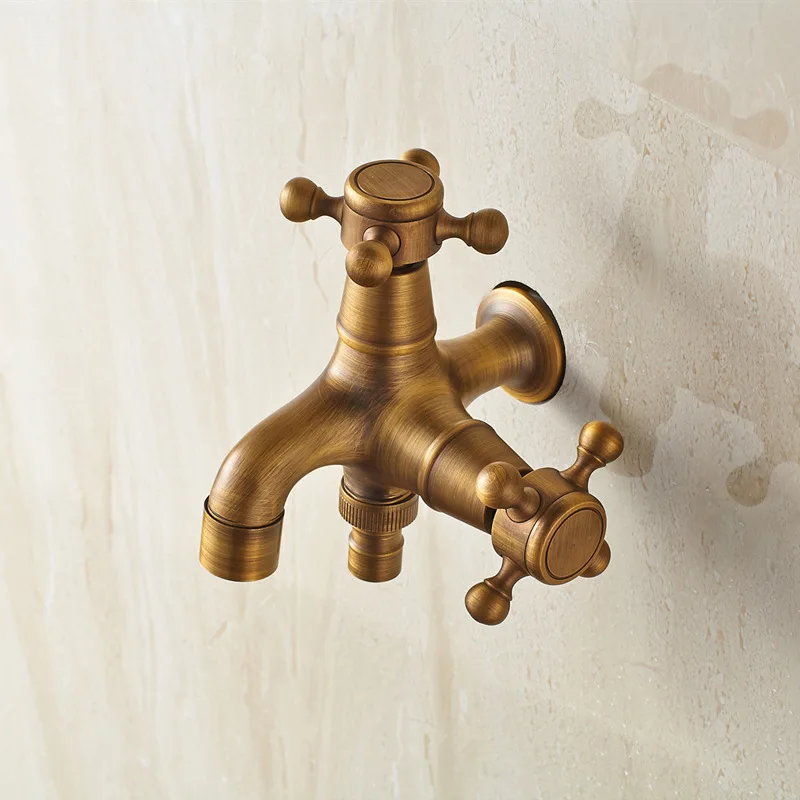 

Copper Vintage Washing Machine Faucet Single Cold Mop Pool Water Nozzle Vintage Faucet