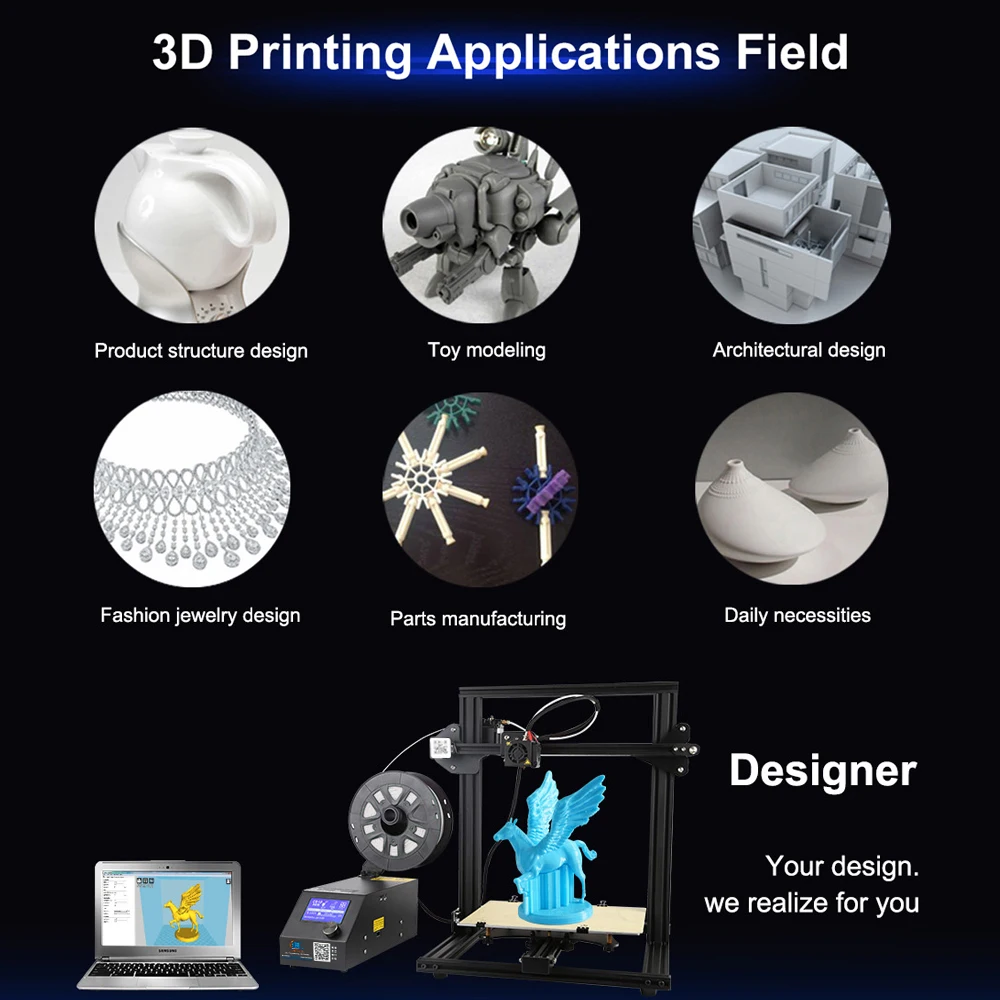 CR-10 DIY 3d принтер Самосборная печать мини высокоточные опоры для продолжительной печати отключения питания