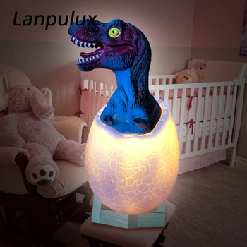 

Lanpulux 16 RGB Dinosaur Night Lights Colorful 3D Table Lamp Remote Control USB Charging LED Tyrannosaurus Pat Light Kid LED Toy