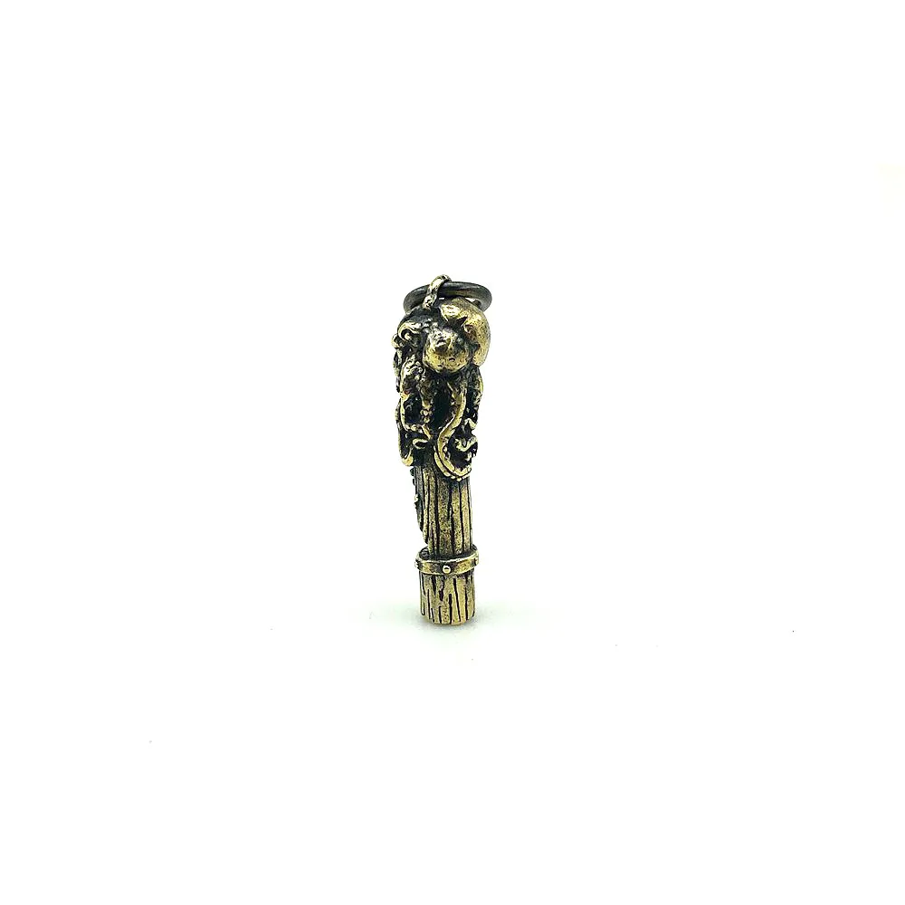 EDC Tools Brass Octopus Skull Pendant Whistle Survival Supplies Camping Outdoor Water Sport Rescue Survival