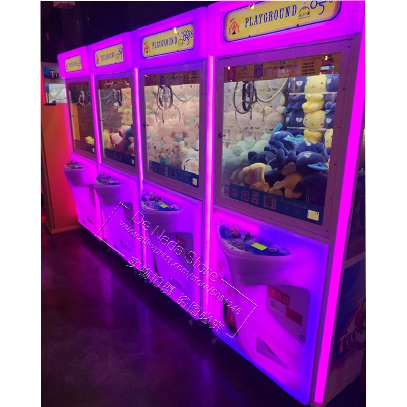 Game Center Kids Adults Catch Plush Toys Claw Cranes Machine Vending Gift Arcade Game Machine